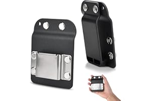 SCDZY Bohrwerkzeugholster für Werkzeuggürtel, Clip-on Werkzeug Gürtelclip Bohrer-Gürtelhalter, Robust Werkzeuggürtelhalter 304 Edelstahl, Werkzeugclips für Haken, für Akkubohrer, Schlagschrauber, Maßband