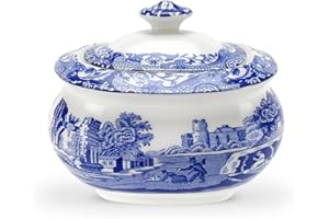 Spode Blue Italian Sugar Box 0.25L