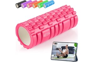 ACTIVE FOREVER ActiveForever Foam Roller for Deep,Foam Roller for Back,Foam Roller for Legs,Exercise Roller,Used in Verious Plases Such as Homesoffice Yoga Classes and Gyms.(13.5cm*32.8cm)