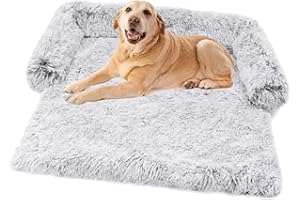 Vinnykud Tapis pour Chien en Peluche, Canapé Chien Grande Taille Coussin - Couverture pour Animaux de Compagnie avec Fermeture éclair, Lit pour Chien Canapé Lavable, Idéal pour Chiens Moyens et Grands