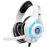 Tatybo Cuffie Gaming, Cuffia con Microfono Suono Surround, Comode Cuffie Grandi, Cuffie per PS4 PS5 PC Xbox One Mac Switch La