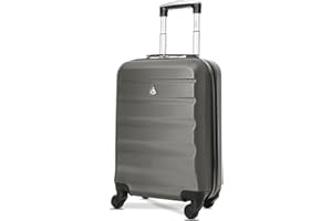 Aerolite 55x35x20cm Walizka Na Kółkach Twarda Obudowa Podręczna Z 4 Kółkami 34L, Nadaje się do LOT Airlines, Ryanair, easyJet, Lufthansa, Eurowings i wiele innych, 55cm, 5 Lat Gwarancji