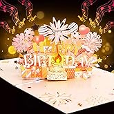 BIGLIETTO AUGURI 50 Anni, Pop up 3D Biglietti Auguri Compleanno