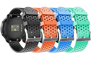 ANBEST 20mm Armbänder Kompatibel mit Garmin Forerunner 245/Venu/Vivomove 3 Armband, Sport Silikon Uhrenarmband für Amazfit GTS 3/Amazfit Bip U Pro/Amazfit GTS 2e Ersatzarmband, Groß