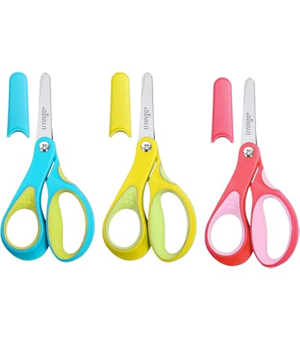 Kids Scissors With Antimicrobial Protection, Assorted Colors, 5" Pointed - Short And Simple Supplies