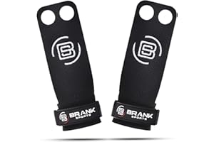 BRANK SPORTS® Maniques Crossfit en Cuir Panther 2 et 3 Trous pour Protection des Mains | Hand Grip Crossfit pour la Gymnastique ou la Musculation | Extension Garantie Offerte | Marque française