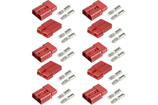 efuturetime Anderson-kontakt 50 A batterianslutning 50 A 600 V batteri snabbseparationskontakt, högströmskontakt för bilar, husvagnar, båtar, solsystem