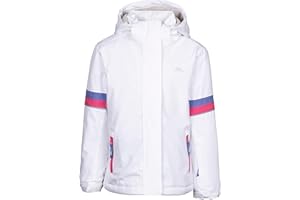 Trespass Girls Padded Ski Jacket Kharli - Waterproof Ski Jacket, Windproof Outdoor Winter Coat with Hood, Warm Jacket for Skiing Snowboarding Snowsports, Padded Snowproof Jacket