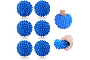 JINYUNMIN 6 Stück Waschkugel für Waschmaschine，Trockner Ball,Washing Ball for Washing Machine，Trocknerbälle für Wäschetrockner,Wiederverwendbare ，für Heim Kleidung Reinigung (Blau)