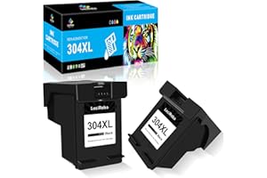 LeciRoba 304 XL do hp 304 czarne i hp 304 XL czarne tusze do drukarki HP 5010 5020 5030 5032 DeskJet 2620 2622 2630 2632 2633 2634 3720 3730 3733 373 35 37 50 3760 3764 (2 czarne)