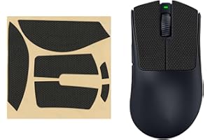 kwmobile Gamingowa taśma uchwytowa do myszy kompatybilna z Razer DeathAdder V3 Pro - Antypoślizgowa taśma uchwytowa do myszy komputerowej - Czarna