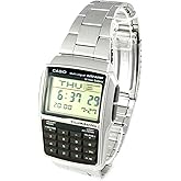 Casio Databank Man Calculator Stahl schwarz Silber