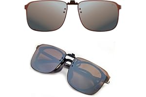 CREYESTAL Clip Polaryzowane okulary przeciwsłoneczne, wysuwane i ultralekkie, okulary przeciwsłoneczne, klips przeciwsłoneczny, dla mężczyzn, kobiet, 100% anty-UV, certyfikat CE