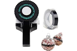 Albefer Embossing Label Maker 3D Mini Label Maker with Label Tapes Sticker Handheld Label Maker Machine Lettering Embossing Vintage Labels for School Home Office