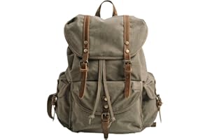 FANDARE Mochila de Senderismo Lienzo Mochila Trekking al Aire Libre Bolsa de Cuerda Mochilas Escolares Mochila Deportiva para Viaje Excursionismo Caminatas Acampadas o Uso Diari Daypacks
