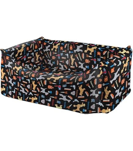 Cuccia Ferplast Dandy Per Cani E Gatti - Ovale, Cuscino Rimovibile, Cotone, Marrone 45x35x13 Cm - Foto 7