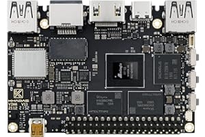 Khadas Ordenador de una Placa VIM4 Active Cooling Kit con NPU Amlogic A311D2 4K UI Soporta Entrada HDMI 4 Pantallas Independientes LAN WiFi 6 8GB LPDDR4X RAM GPU 32 bits STM32G031K6 MCU