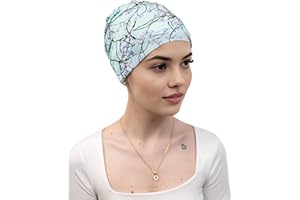 DERESINA HEADWEAR Bonnet de Nuit en Bambou, Coiffe pour Chimio, Chapeau de Sommeil, Beanie pour Femmes & Hommes, Cap pour la Perte de Cheveux, Turban de Chimiothérapie, sous-Casque, Béret pour Le Quotidien, Deresina
