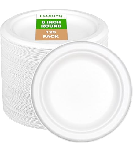 Assiette En Carton Ronde Blanc FSC 18 Cm, U MAISON (x 50) | La Belle
