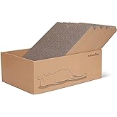 FUKUMARU Cat Scratching Board 5 Pieces with Box, Reversible, Cat Scratch Pad, Kitty Wavy Scratching Bed