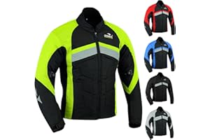 Dimex Mens Motorcycle Waterproof Cordura Textile Jacket Motorbike CE Armours