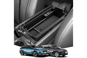 ‎LANGBEAN LANGBEAN Armlehne Aufbewahrungsbox für Peugeot 3008 5008, Mittelkonsole Organizer mit Antirutschmatten für Citroen C5 Aircross / DS7 Crossback, Armlehne Organizer Zubehör