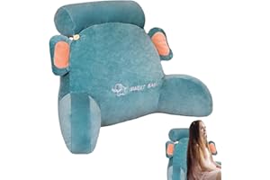 BAVOKON Rückenkissen Für Sofa,Lesekissen Buchkissen Lesehilfe Mit Armlehnen Und Abnehmbare Nackenkissen,Bücherkissen Mit Waschbarem Bezug,Keilkissen Für Lesen,Arbeiten,und Spielen Auf Dem Bett,Sofa,oder Couch