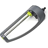 REHAU Viereckregner Allround, Rasenprenger für kleine Flächen bis zu 150m², Reichweite bis zu 17m, Sprengbreite bis zu 9m