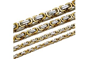 SoulCats Collana del re in acciaio inossidabile, con o senza cinturino; Colore: oro