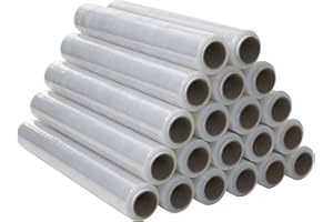 OFITURIA Film zum Verpacken. Länge, elastische Folie, manuelle Verpackung. (20, Transparent)