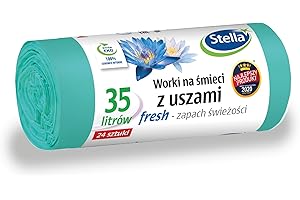STELLA PACK Stella Worki na śmieci z uszami FRESH - świeży zapach 35L 24szt