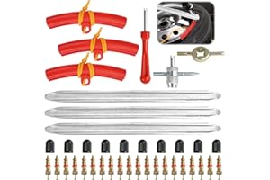 Jinsion 3 Pezzi Leve Smontagomme Moto 30cm Leva per Pneumatici, Smonta Pneumatici, Leva Pneumatici, Leva Smontagomme per Bici Motocicletta Bicicletta, Leve per Pneumatici, Cambio Pneumatici Attrezzo