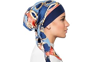 FADACHY Chemo Headwear for Women Head Scarfs Turbans UK Cancer Scarves Bandanas Hair Loss Beanie Hat Cancer Headwear Headwrap Scarfs Cap Silky Muslim