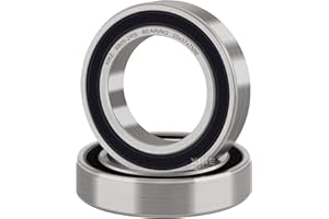 XiKe 2 Pack 6805-2RS Kugellager 25x37x7mm Chromstahl und Gummi Doppeldichtung, 6805RS Rillenkugellager mit Abdeckungen.