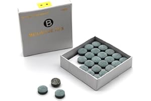 ‎BILMAG BILMAG 5X Billard Queue Klebeleder Leder Pomeranze Meilin B Snooker, 9-10mm