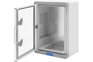 BOXEXPERT® Coffret étanche IP67 avec porte transparente, ABS gris 350x250x150 mm | Extérieur | Série Fleet Pro | Coffret vide