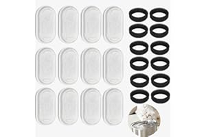 ZOUWEL Filtro Fuente para Gatos, Filtro Bebedero Gatos Fuente,12 Filtros De Carbón y 12 Esponjas De Espuma, para 3,2 l Fuentes de Acero Inoxidable