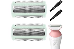 ‎FEGAT 2 Stück Ersatz Scherfolienkopf für BRL130 BRL140 BRL175 RL146 BG2000, Ersatzscherkopf Ersatz Trimmer Folienkopf Edelstahl, Ersatzklingen für Elektrischen Ladyshaver Nass- & Trocken (Grün)