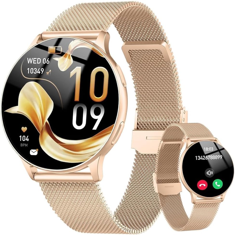 Technische Daten & Spezifikationen : Smartwatch Damen 1 32 AMOLED Uhr Damen Telefo