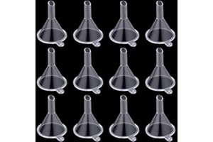 eBoot Small Funnel Mini Funnel for Bottle Filing Perfume Essential Oil, Clear, Plastic, 20 Pieces