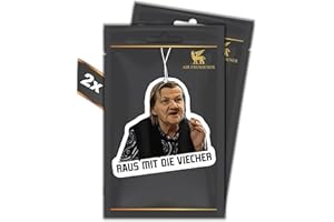 ‎R&M ORIENT Set of 2 Karin Ritter – Air Freshener – Automatic Fragrance Dispenser for Car Tuning Funny Saying – Car Air Freshener – Fragrance Pendant (Orange)