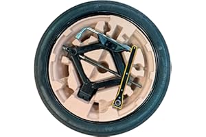 D'ANGELO 1988 Ruotino di Scorta 17" compatibile con MG Zs Benzina con Cric Chiave e Organizer