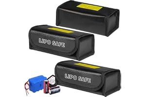 3 stycken Lipo Safe Bag, Lipo batteriväska, brandsäker säkerhetsskyddsväska, lipo säkerhetsväska, Lipo batteriväska explosionssäkert batteri Safe Bag för laddning och förvaring