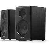 EDIFIER Studio R33BT - Kompaktes 2.0 Regallautsprechersytem im Echtholzgehäuse (MDF) mit Bluetooth 5.0, AUX Anschluss und Bed