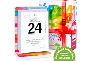 IL CALENDARIO POSITIVO Calendario Positivo 2026 Motivazionale | Da Tavolo con Supporto COLOR | Affronta le Giornate col Sorriso ed un Pensiero filosofico | Idea Regalo geniale | Dimensioni 12x17x5,5 | Luxury Pack