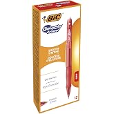 BIC Gel-ocity Original Jel Kalem, Kırmızı Jel Kalem 12'li Kutu, 0.7 mm. &Ccedil;izgi Genişliği , Yumuşak ve Akıcı Yazım