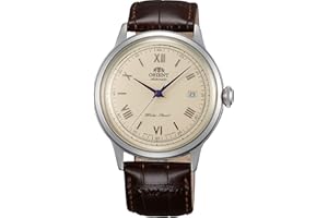 Orient Męski zegarek męski '2nd Gen. Bambino Ver. 2' japoński automatyczny zegarek ze stali nierdzewnej i skóry