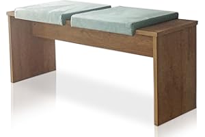 ‎LYCCE Lycce Bankauflage Klemmkissen 1 Leiste, Sitzkissen Velourstoff blau, Banktiefe ab 35 cm