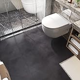 Dalle PVC Adhésive Sol Marbre Gris Brumeux 30x30cm 24 Pièces - Carrelage Autocollant