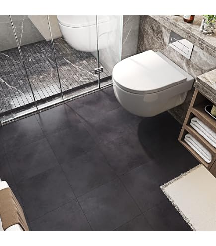 Piastrelle Adesive Cucina E Bagno Nere 30x30 Cm - Effetto 3D Spina Di Pesce, Lavabili E Resistenti All'olio
